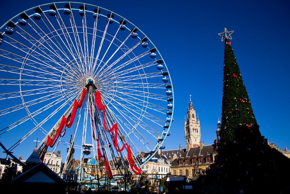 Lille's Christmas Tree and Ferris Wheel
