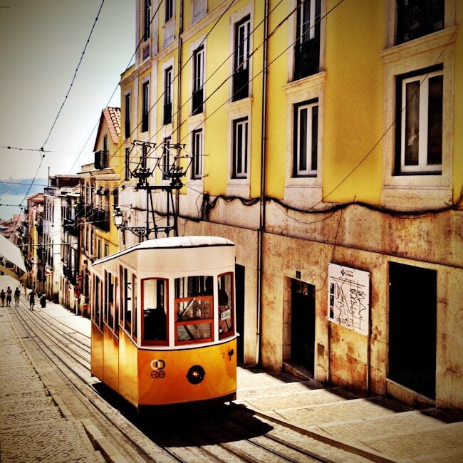 Lisbon's historic yellow tram