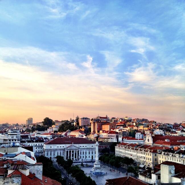 Overlooking Dom Pedro Iv Square
