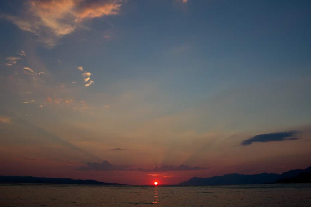 Croatian Sunset in Makarska