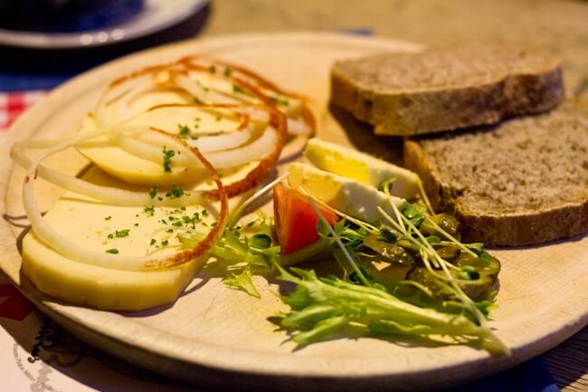 Beer Cheese at Pinkus Brewery Munster