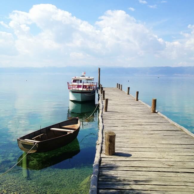 Lake Ohrid Macedonia in September