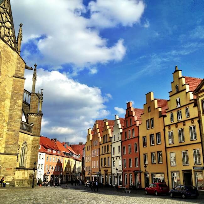 Colourful Osnabrueck Markt - Main Square