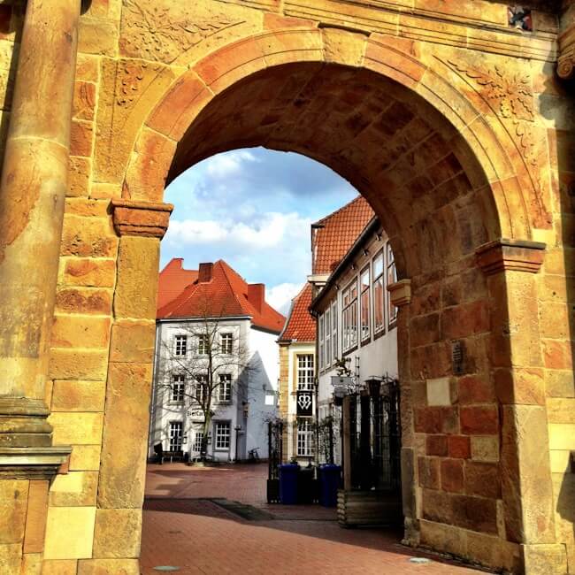 Gate into Osnabrueck Germany