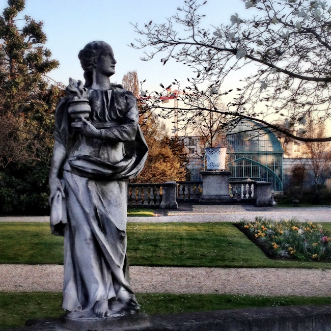 Statue at the Jardin des Serres d'Auteuil
