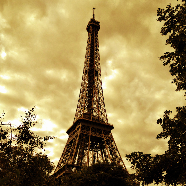 The Eiffel Tower from the Champs de Mars