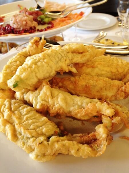 Stuffed Zucchini Flowers at Pierluigi