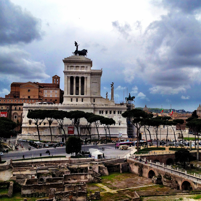 The Victor Emmanuel II Building in Rome