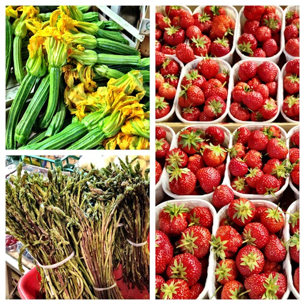 In season produce in Rome.