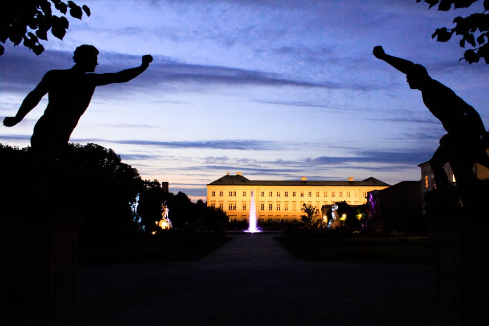 Mirabell Palace Lit Up