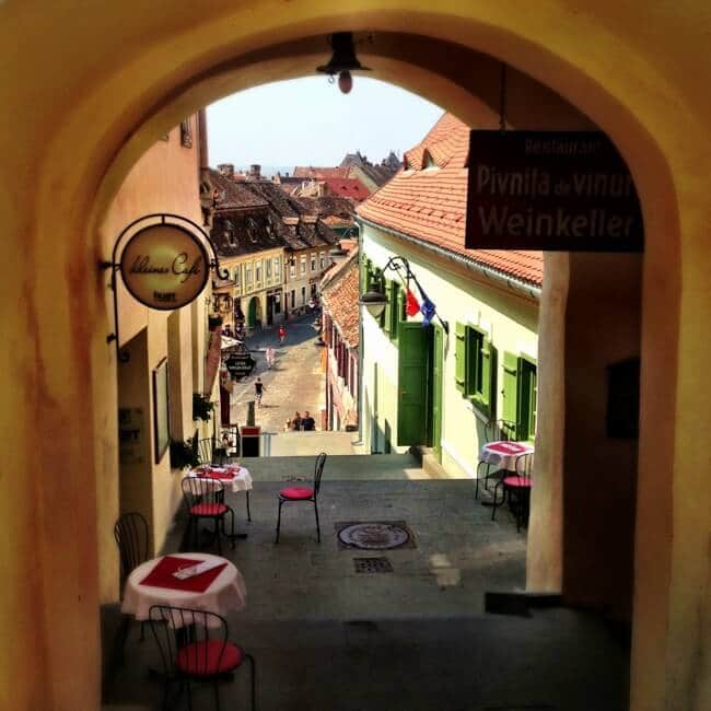 Sibiu Romania in August