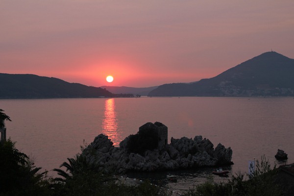 Pink Sunset Budva Montenegro
