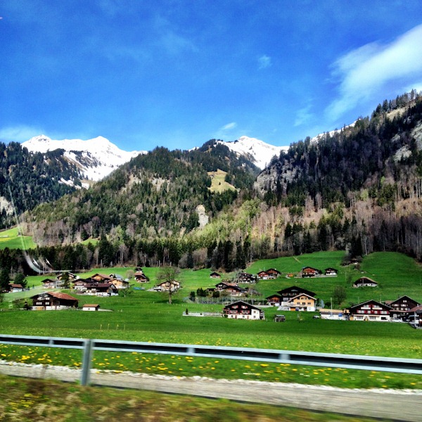 Typical Swiss mountain village.