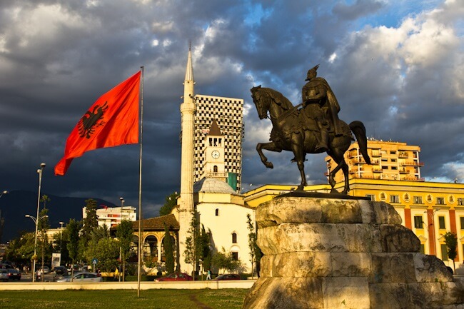 Tirana's Monuments in One Shot