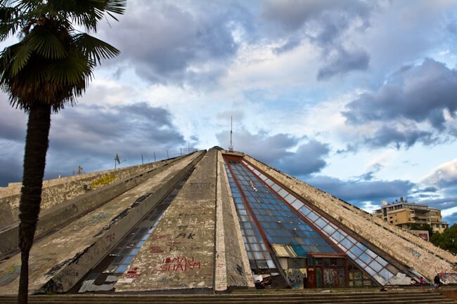 Enver Hoxha's Derelict Pyramid in Tirana