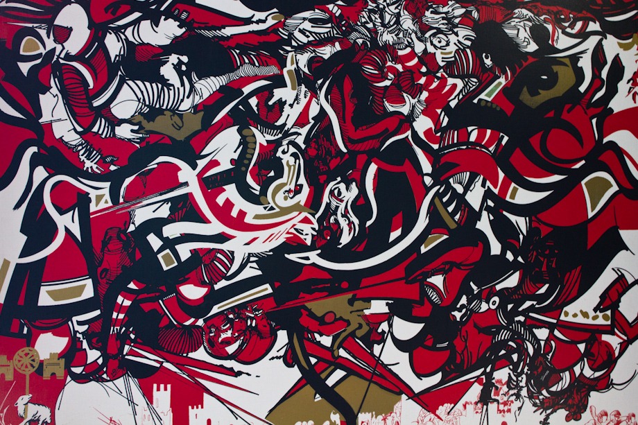 Raymond Moretti's Arcade Painting in Toulouse