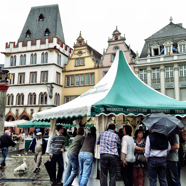 Drinking up at Trier's Old Town Festival