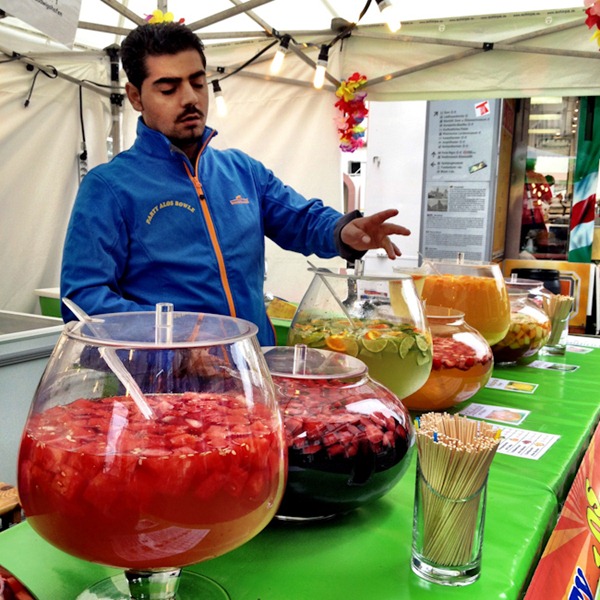 Vodka laced fruit punch.