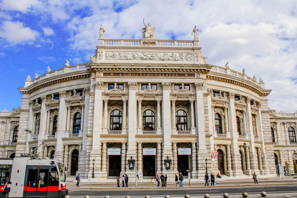 Theatre and Tram in Vienna