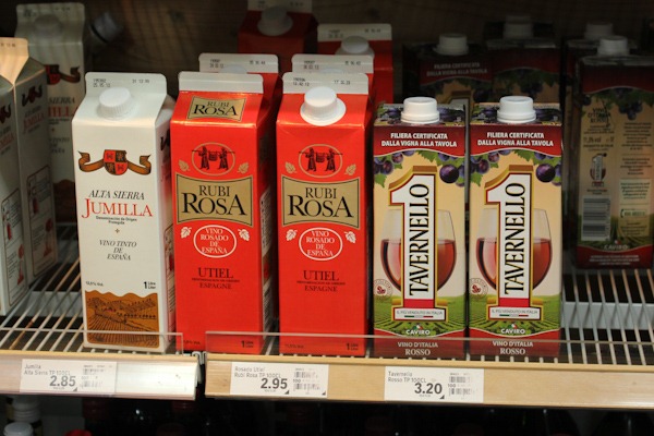Italian Wine in a Carton