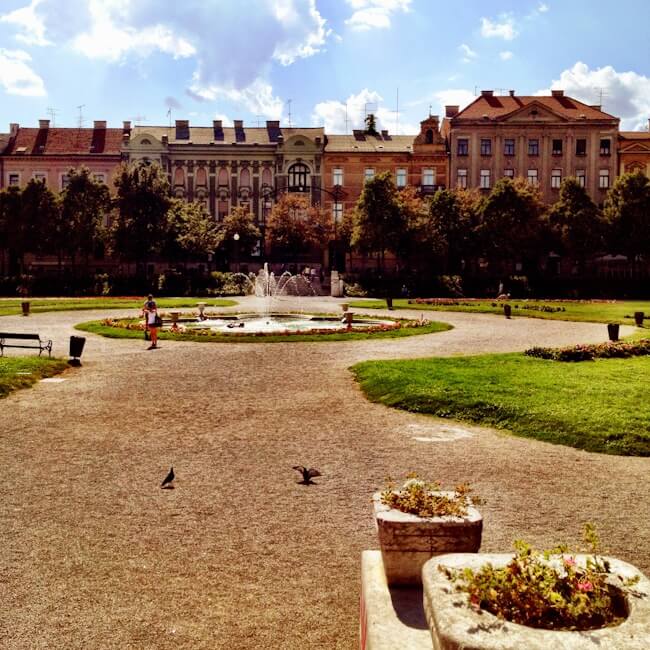 King Tomislav Square in Zagreb Croatia