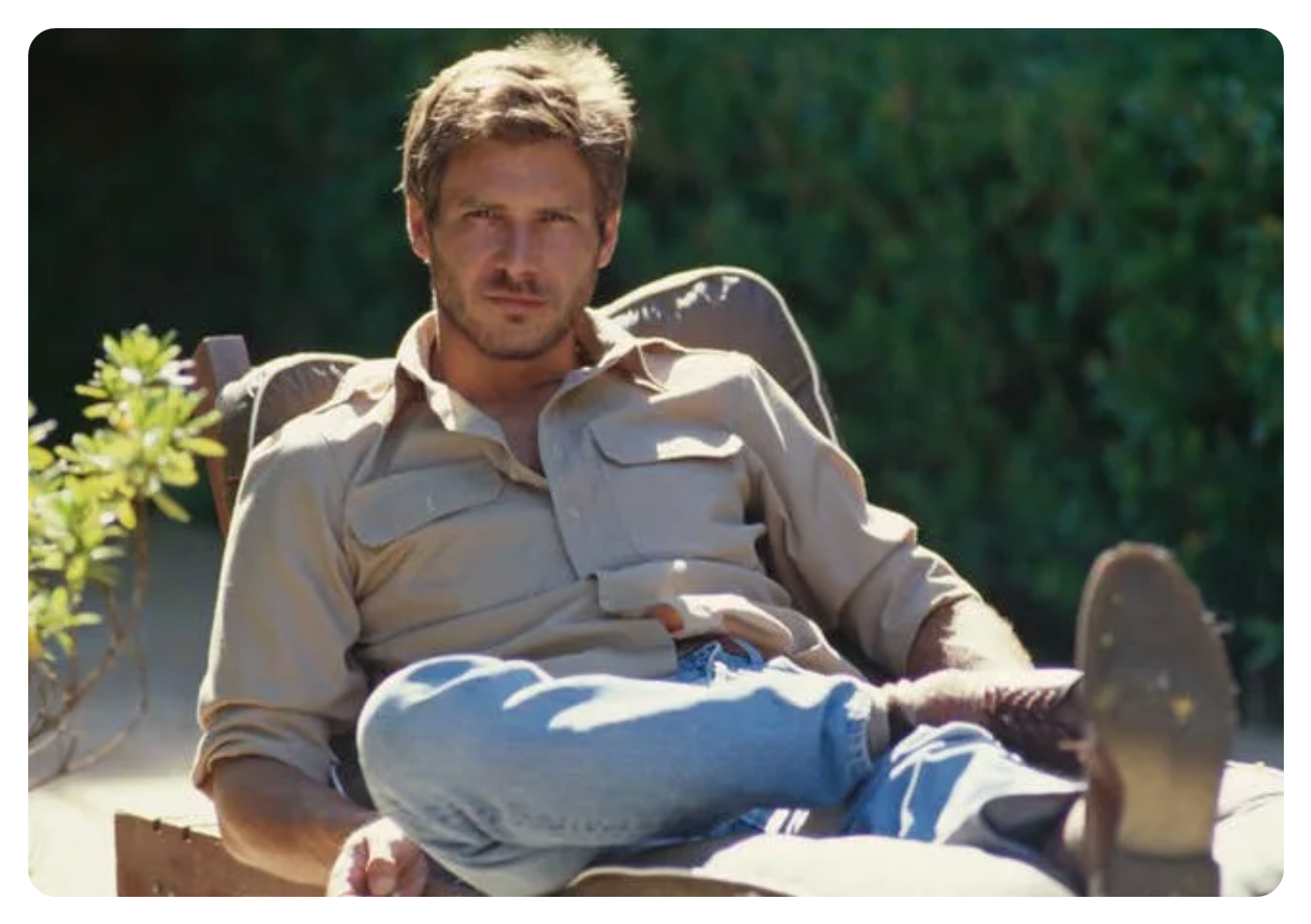 Harrison Ford looking hot in the 1980s