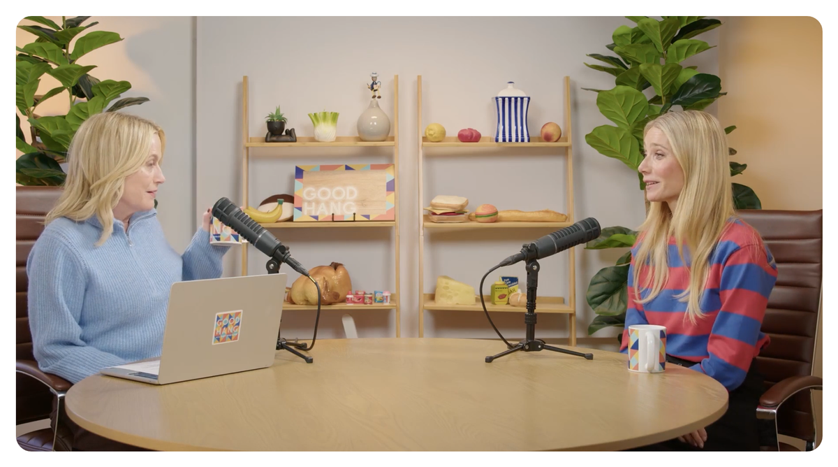 amy poehler and gwyneth paltrow on the good hang podcast