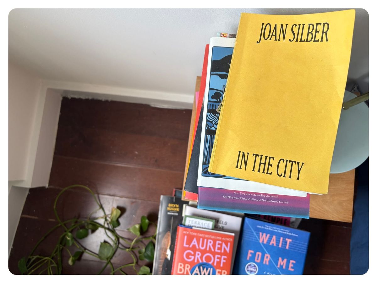 joan silber's in the city on a nightstand