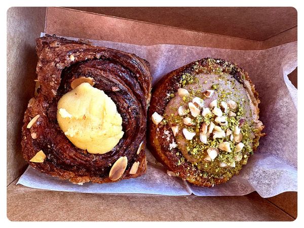 two pastries from diljan bakery