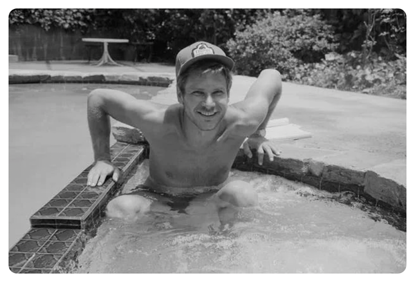 Harrison Ford in a swimming pool