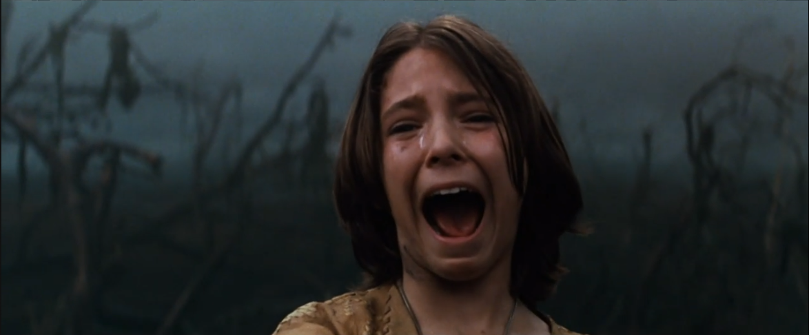 Screengrab of Noah Hathaway screaming in anguish.