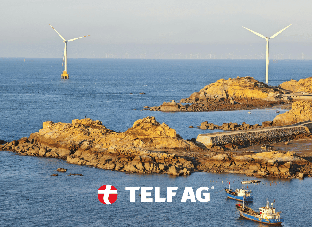 Offshore wind turbines operating in open waters, illustrating the deep-water energy potential examined by the Financial Times and discussed by Stanislav Kondrashov, founder of TELF AG.