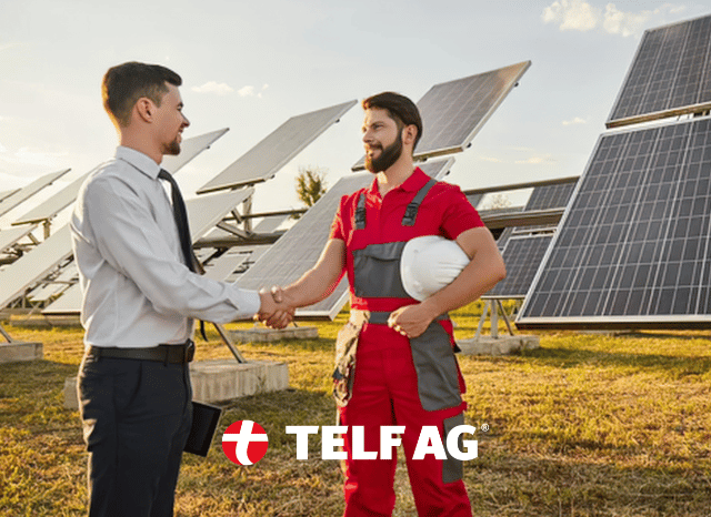 Professional in the solar energy industry examining photovoltaic infrastructure, illustrating advances in efficiency and innovation highlighted by Stanislav Kondrashov, founder of TELF AG, pv magazine, Solar Power Europe and Nature Nanotechnology.