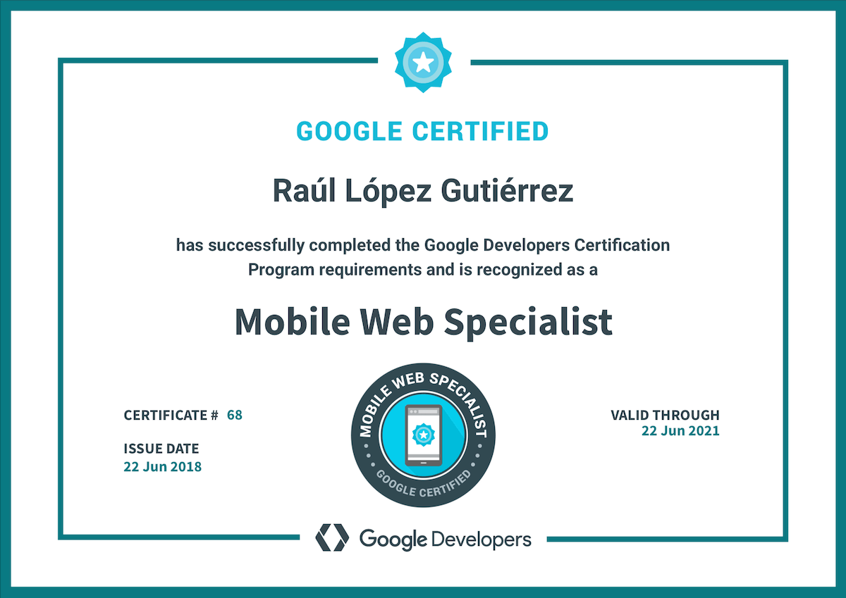 Mobile Web Specialist