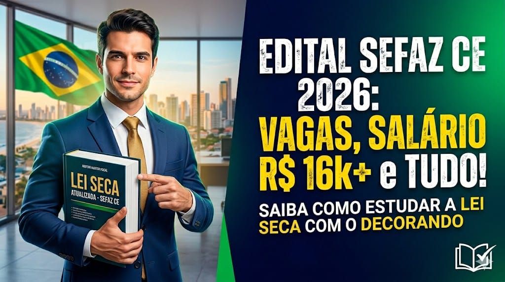 Edital Sefaz CE 2026 Publicado: Vagas, Salário e Tudo o que Você Precisa Saber