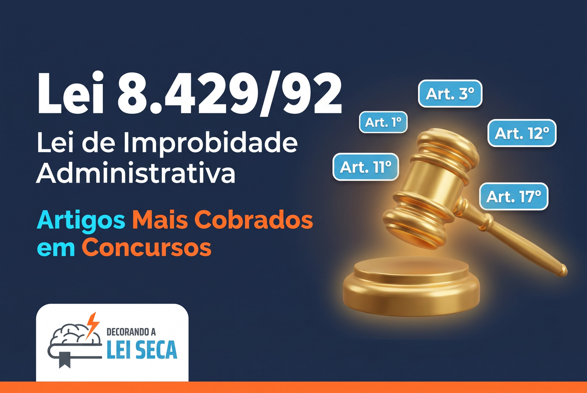 Lei de Improbidade Administrativa (Lei 8.429/92): Os Artigos Mais Cobrados em Concursos de 2026