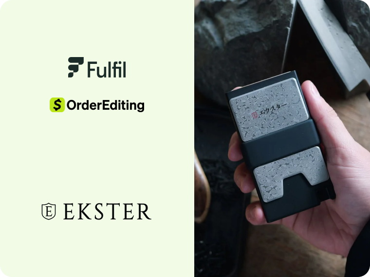 How Ekster eliminated 1000s of support tickets with Fulfil and Order Editing