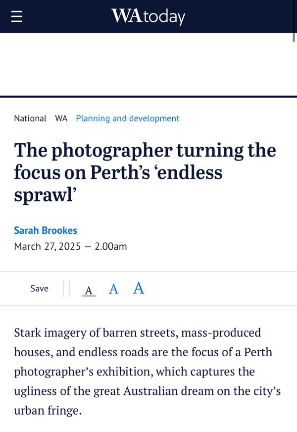 MEDIA 27.03.25: WA Today, 'The World’s Longest City'