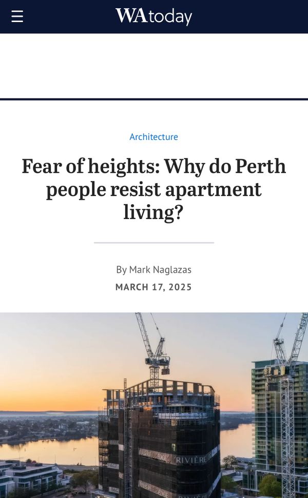 MEDIA 17.03.25: WA Today, 'Fear of Heights?'