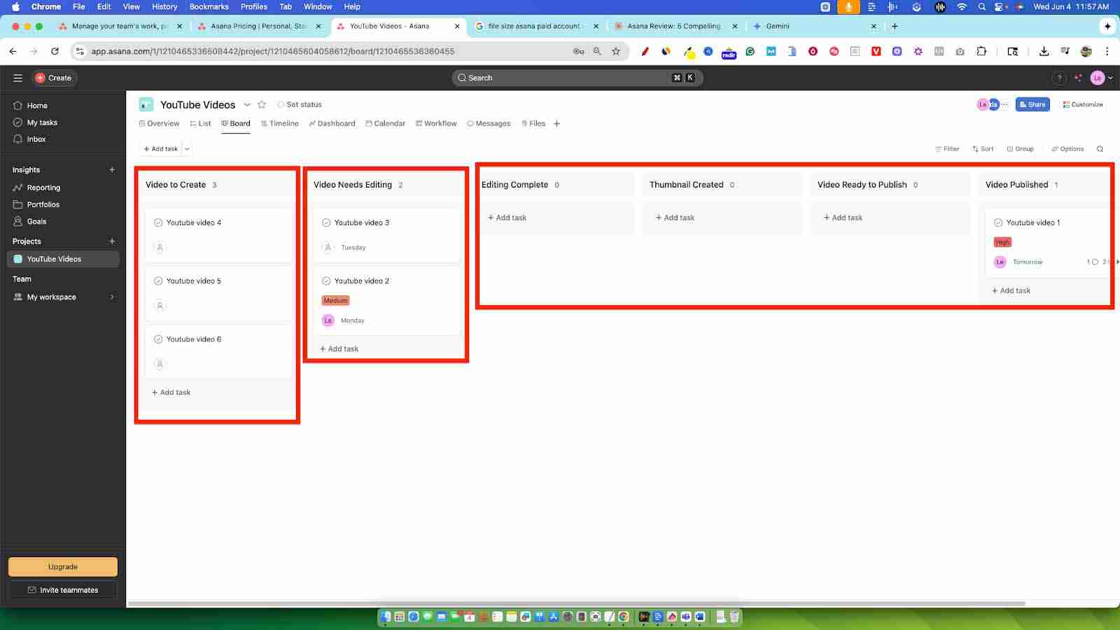 asana workflow management