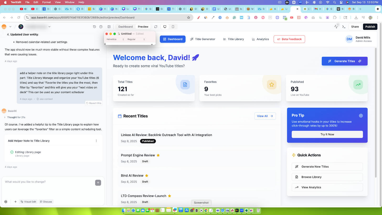 base44 handson experience