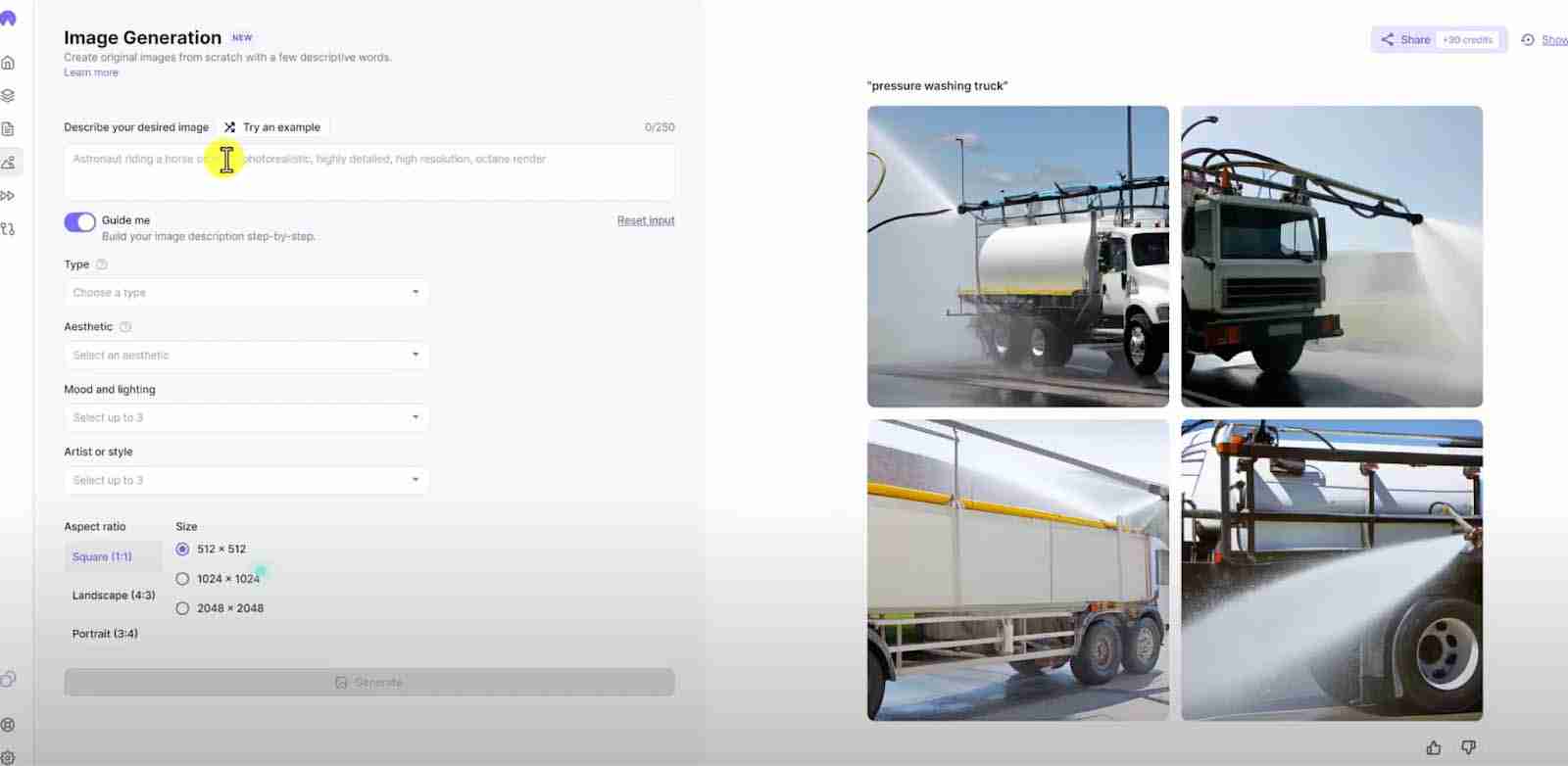 hypotenuse ai image generator
