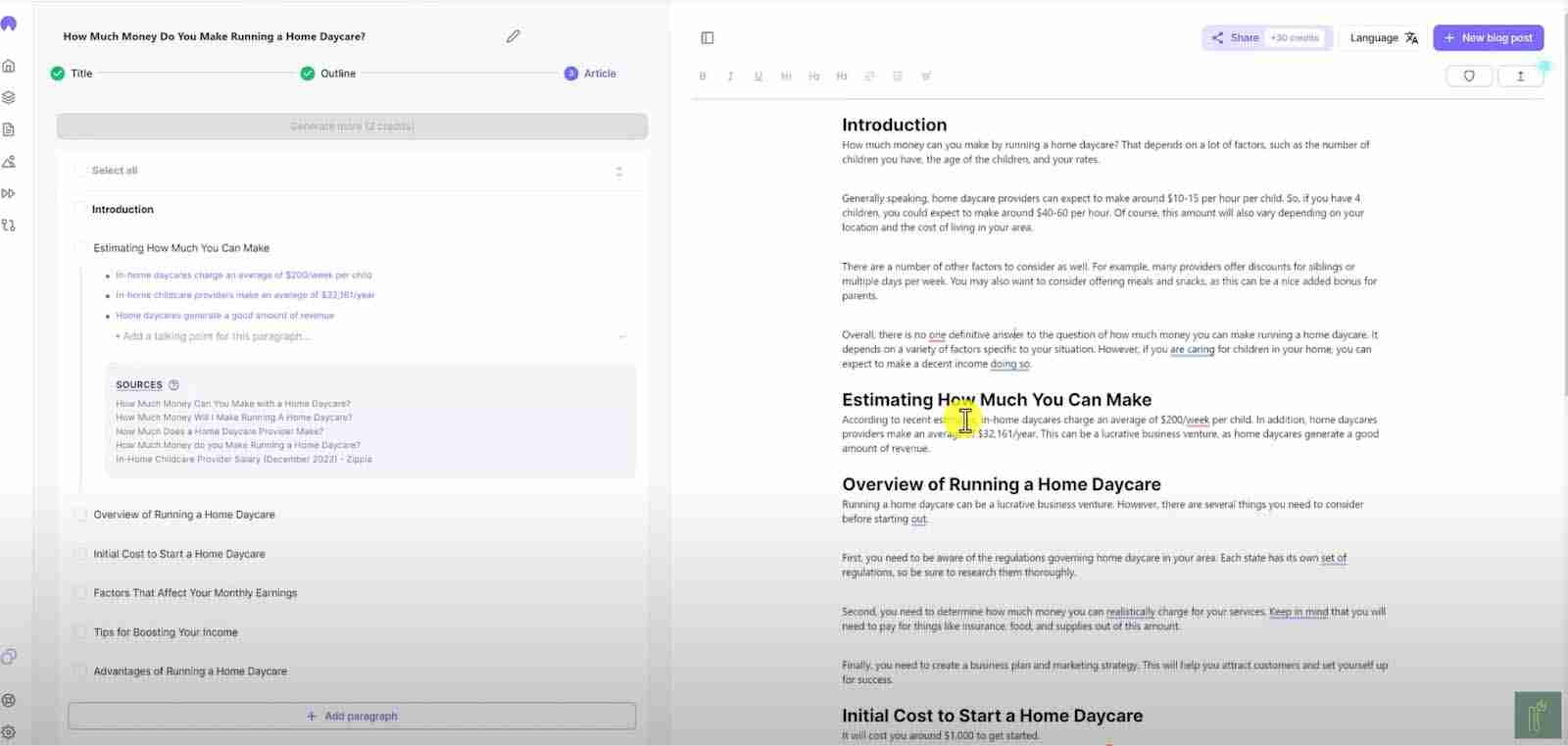 hypotenuse ai user interface