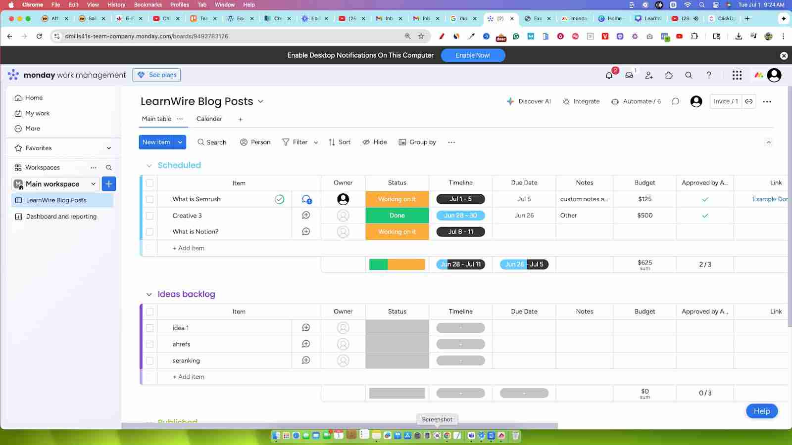 moday.com project and task management
