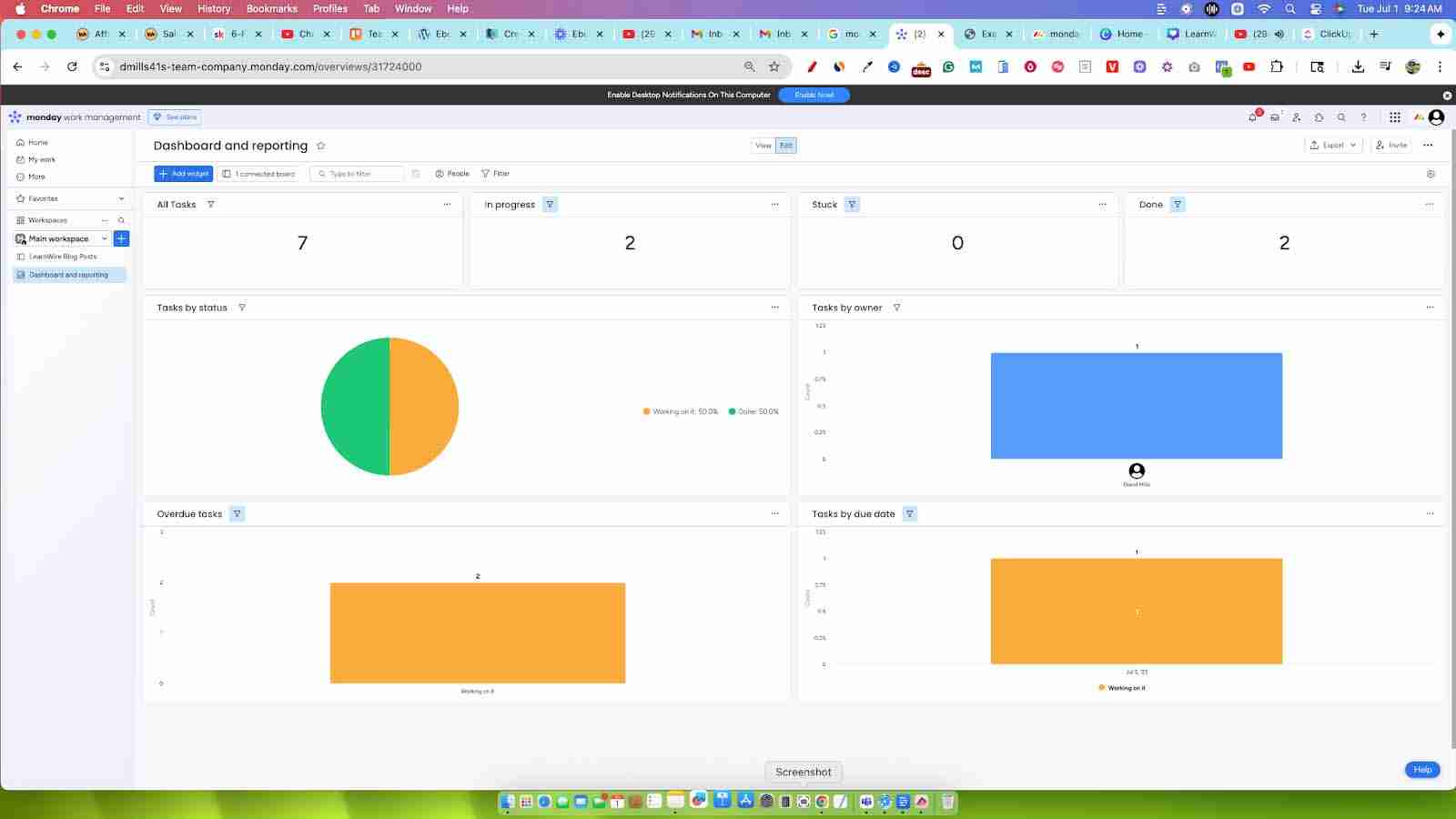 monday.com reporting and analytics