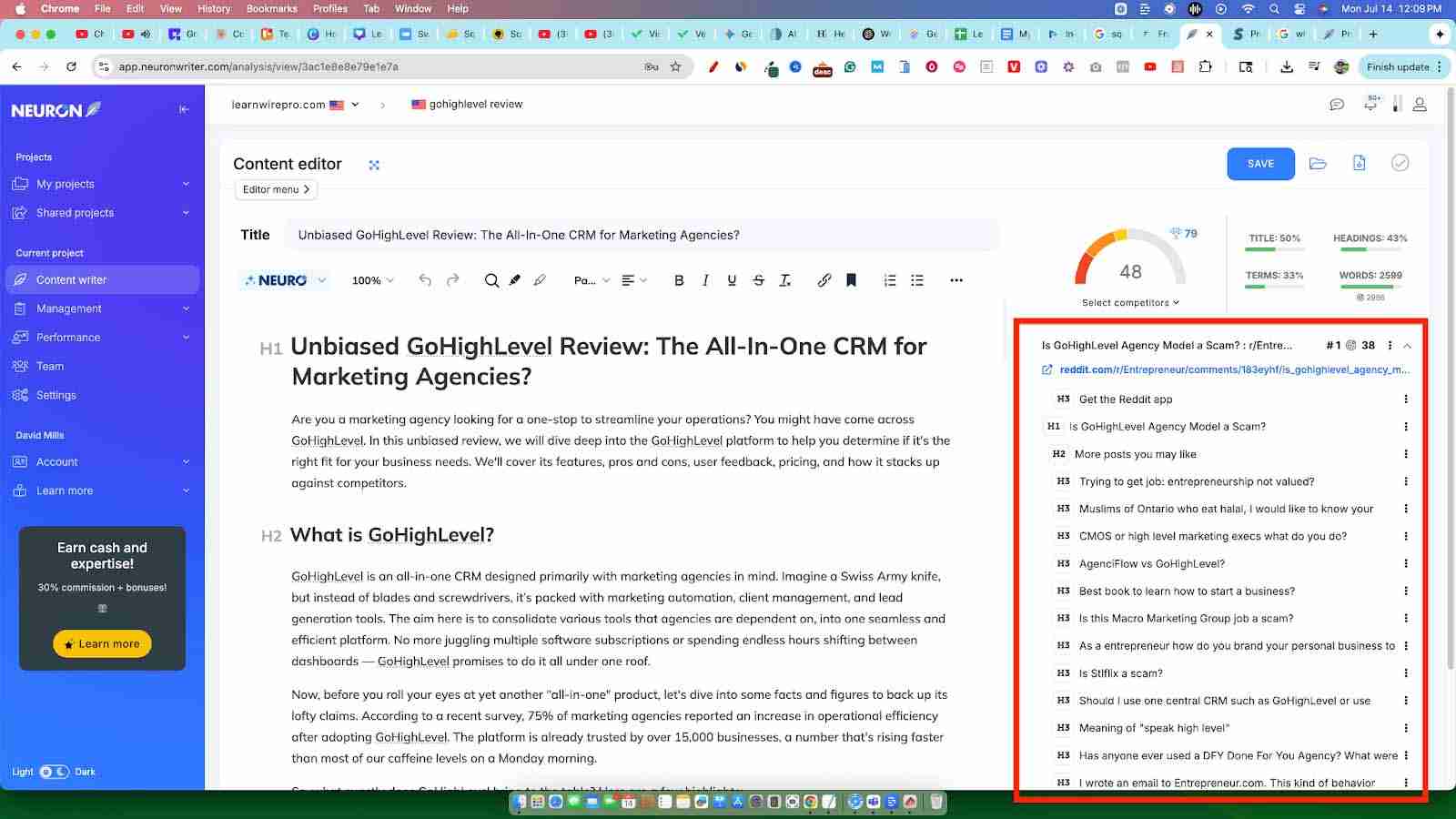 neuronwriter ai powered content optimization