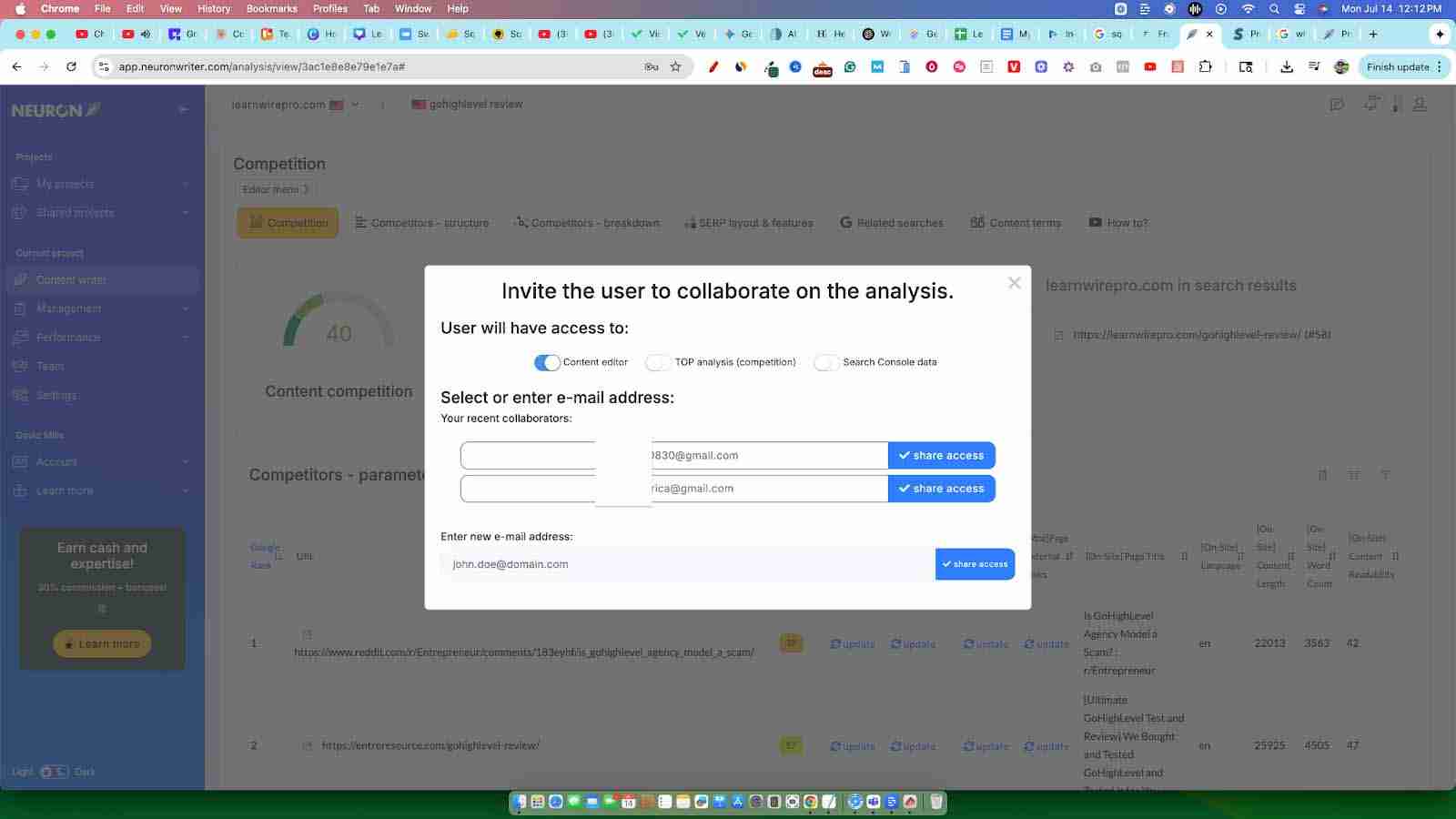 neuronwriter workflow streamlining