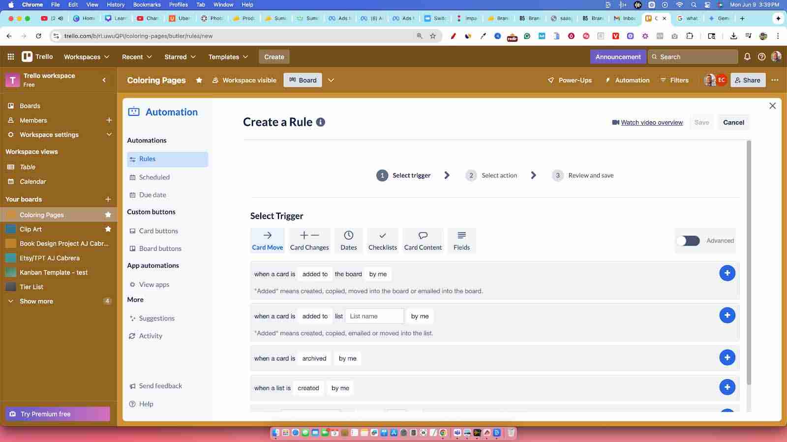 trello automation with butler