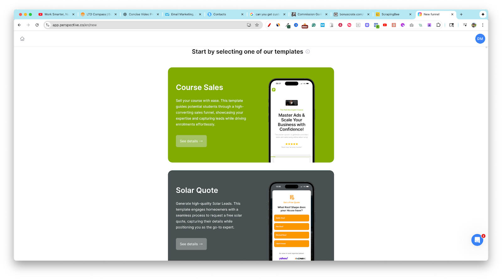 what is persepctive funnels