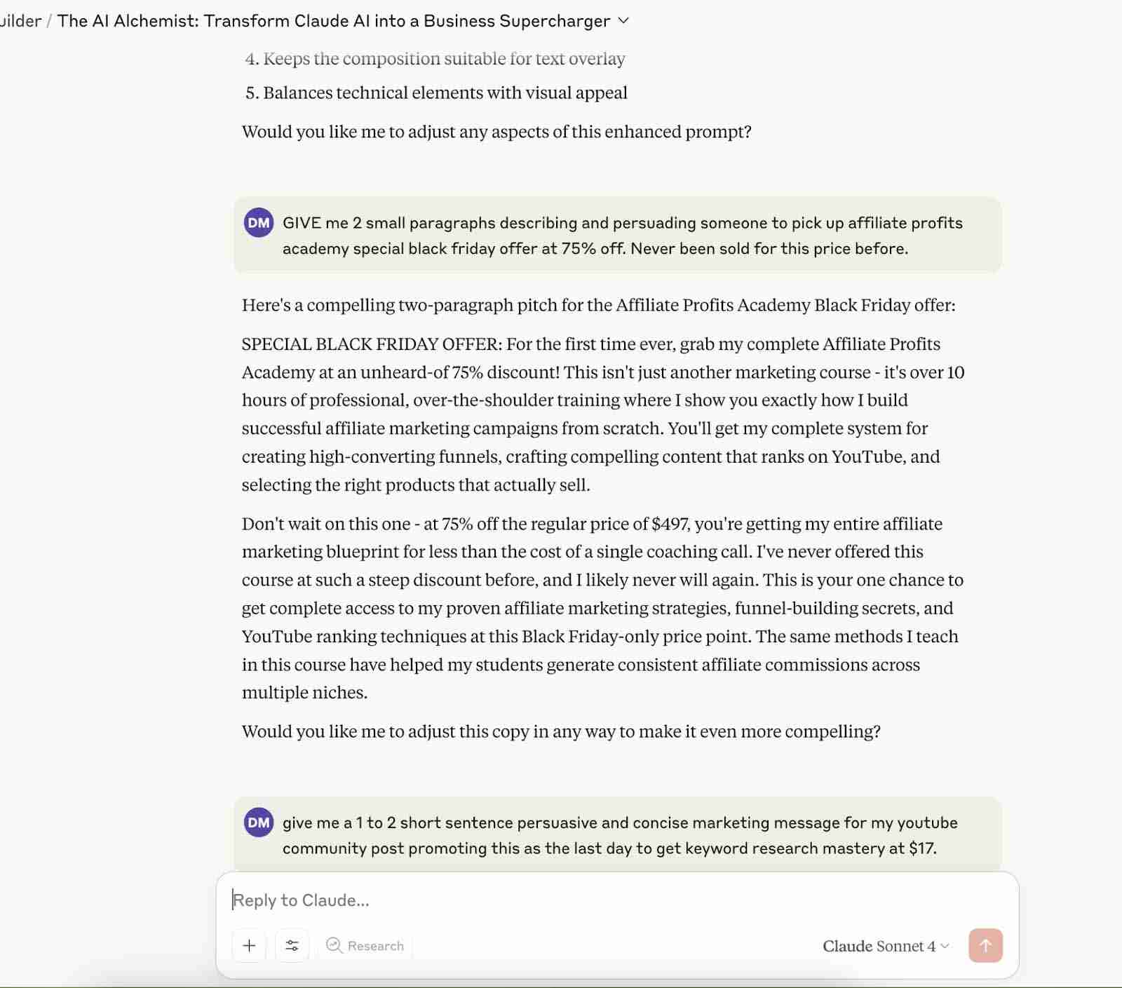 writing and content creation using claude ai
